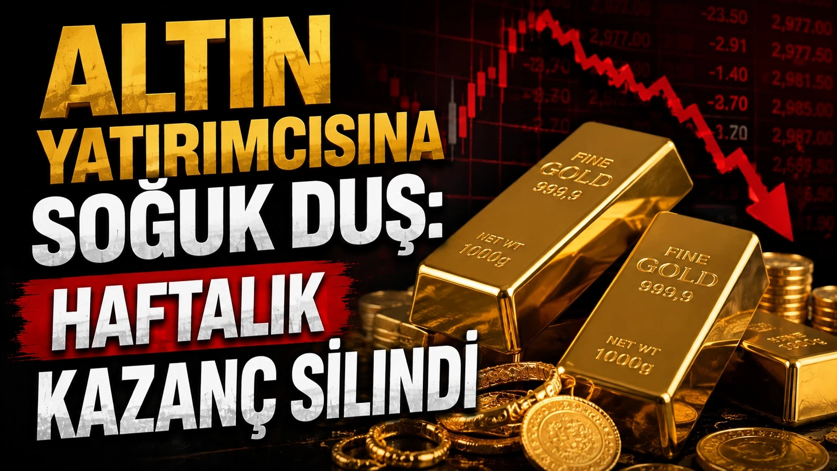 Altın Yatırımcısına Soğuk Duş: Haftalık Kazanç Silindi